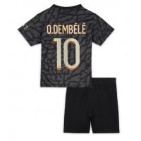 Paris Saint-Germain Ousmane Dembele #10 Replica Third Minikit 2023-24 Short Sleeve (+ pants)